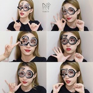 NARCIS Party Sunglasses, Number Design Rhinestone Birthday Number Rhinestone Glasses, Celebration De