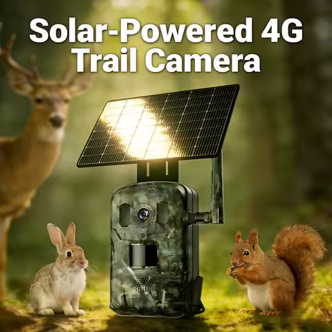 A6 Wildlife Camera Cellular 4G Real Time Tracking 940mm Sunless Solar Panel Night Vision Camera Ucon