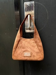 SY Thai Trend Brand Gentle Woman Velvet Letter Diamond Tote Bag Autumn And Winter Armpit Shoulder Ba