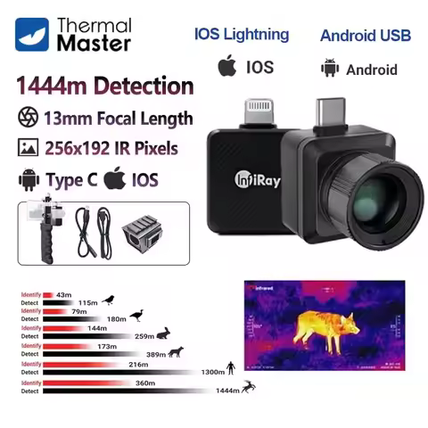 Thermal Master T2PRO 256*192 InfiRay Thermal Imager for iPhone iOS Lightning & USB C Port Thermal Ca