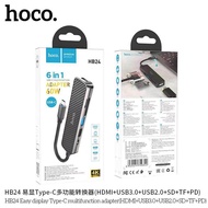 Hoco HB23และHB24 ชุดแปลงสายอเนกประสงค์ รองรับ HDMI 4K /LAN/USB/Type-C และ SD Card