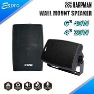 1 PCS  / 1 PAIR Harpman PA Wall Mount Box Speaker 4" 20W/ 6" 40W Public Address Speaker