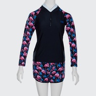 HIGHCLUB ชุดว่ายน้ำกันยูวีผู้หญิง เสื้อแขนยาวกางเกงขาสั้น รุ่น UPF-L06/ UPFL06