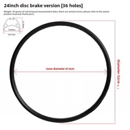 Bicycle Rim Double Layer 24/26 Inch 27.5/29 Inch Mountain Bike Rim 28/32 Hole 36 Hole Disc V-Brake R