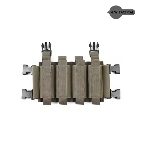 PEW TACTICAL QUAD SMG Mag Placard Mag Pouch LV119 MK3 MK4 JPC2.0 Tactical Vest Chest Rig Airsoft Pou