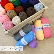 Clearence 20/12/10 balls of milk cotton yarn blind bag 3/5/8ply and rainbow yarn