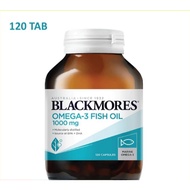 SHIP MALAYSIA Blackmores Omega-3 Fish Oil 1000mg 120's 30's Blackmores Omega 3 Fish Oil 1000mg exp 2