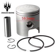 6J8-11631 Piston Set (Std) 6J8-11610 Piston Ring For Yamaha Outboard Motor 2 Stroke 25HP 30HP 6J8-11
