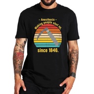 2024 waffle gift for friends Kaus pria kaus anestesi membuat orang menutup sejak 1846 T shirt Anaest
