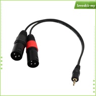 [LovoskibcMY] 1Ft 1/8'' 3.5mm Stereo Male Plug TRS Audio to