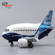 โมเดลเครื่องบินอัลลอยด์สไตล์ต้นฉบับ Boeing B737-MAX ของ CSA/CN Eastern Airline แบบการ์ตูน Q