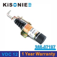 1502 Series Fuel Shut Off Solenoid 366-07197 1502-12C7U2B2S1 SA-3405T for Lister Petter Diesel Engin