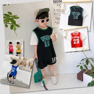 Set T-shirt jalan seluar jalan babynew set t-shirt vacation summer kanak kanak lelaki baju jalan bab
