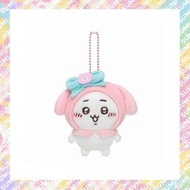 Chiikawa × Sanrio Characters 聯名限定公仔 吊飾 匙扣 (Chiikawa 小可愛 小Chi x Melody) 4589468458401 - 平行進口貨品