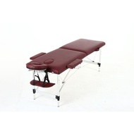 Wine Red, (Massage Bed Foldable Two-fold Aluminum Alloy) KH2108 Beauty Bed A44X
