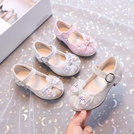 Spring Autumn Girl Dresses Casual Shoes Sweet Chic Children Fashion High Heel Shoes Non-slip Kids Pr