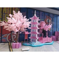 Artificial Tree Cherry Tree Peach Tree Large Plant Artificial Tree New Year Wish Plum Tree Indoor and Outdoor Wedding Decoration Hotel