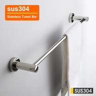 Towel Rack Holder Wall Mounted Stainless Steel 304 Double 50cm Towel Bar Bathroom Accessories
