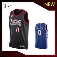 【Heat-pressed】2025/26 New Philadelphia 76ers 0# Tyrese Maxey Jersey