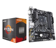 INLAND AMD Ryzen 5 5500 6-Core 12-Thread Unlocked Desktop Processor Bundle with GIGABYTE B450M DS3H