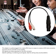 XLR Splitter Cable, Dual RCA to 1 XLR Plug and Play 3PIN XLR Female to 2RCA Female Y Splitter Cable,