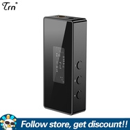 ตัวถอดรหัสระบบเสียงดิจิตอล Hi-Fi ไข่มุกสีดำ8-Band EQ ปรับได้ยืดหยุ่น3.5มม. + 4.4มม. CS43131 DAC เครื