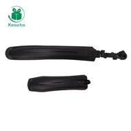 Kesoto 2 Pieces Two-Wheeler Plastic Mudguard Spray Protection Mountain Bike Mudguard Set Easy to Ins