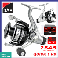 (2.5kg-4.5kg Max drag) DAM Quick 1 RD Rear Drag Spinning Ultralight Light Fishing Reel