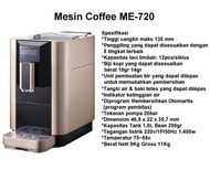 Coffee Machine Full Automatic Espresso ME-720 Kopi mesin Otomatis