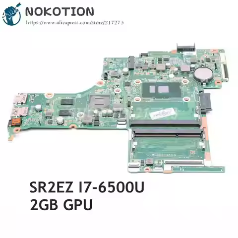 NOKOTION For HP Pavilion 14-AB 14T-AB 14'' inch Laptop Motherboard SR2EZ I7-6500U CPU GT940M 810335-