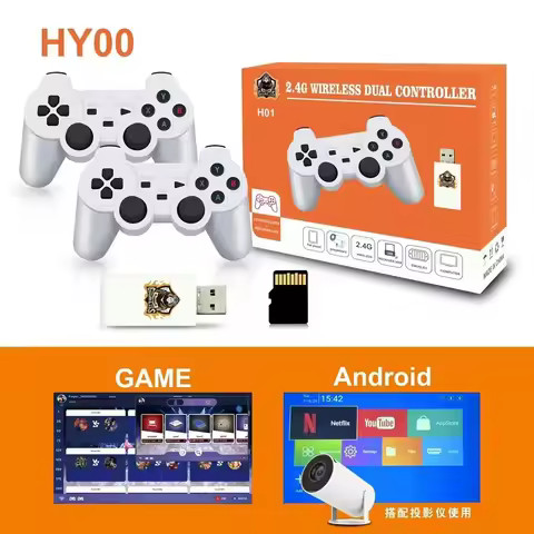 Retro video game consoles Portable Intelligent 4K 1080P Projector Remote Control Mini Android Home F