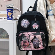 Backpack for Girls Fresh Style Ita Bag Transparent Ita Backpack Students School Bag Casual Outdoor T