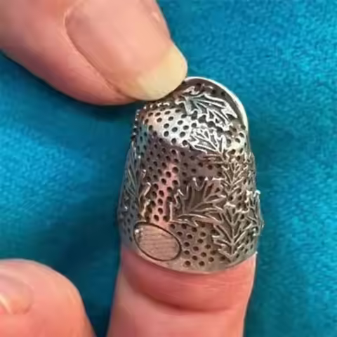 Metal Open Nail Acorn Thimble Durable Adjustable Open Nail Acorn Protector Hand Sewing Quilting DIY 