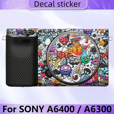 For SONY A6400 / A6300 Decal Skin Vinyl Wrap Film Camera Body Protective Sticker Anti-Scratch Protec