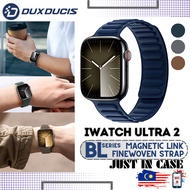 DUX DUCIS BL Strap Fine Woven Twill Replacement Watch band for iWatch Ultra 2 S9 Series 9 8 7 6 5 4 