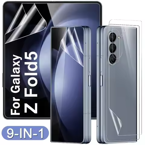 Hydrogel Film for Samsung Galaxy Z Fold 5 Outer Inner Screen Protector HD Clear Anti-scratch Protect