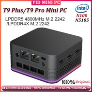 T9 Plus MINI PC Intel N100 Max 3.4GHz LPDDR5 4800MHz M.2 2242 Windows 11 Pro Office Computer N5105 L