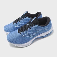 Mizuno 慢跑鞋 Wave Rider 27 Super Wide 男鞋 藍 黑 超寬楦 波浪片 美津濃 J1GC2304-54