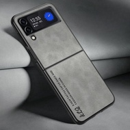 Luxury Sheepskin Leather Case Compatible For Samsung Galaxy Z Flip3 5G Soft Shockproof Back Cover Fo