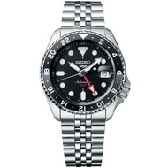 Seiko 5 Sports GMT SSK001 Black Dial Automatic Jubilee Stainless Steel Watch Brand NEW w/ Warranty