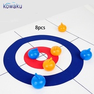 [Ababixa] 8x Tabletop Curling Game for Kids Adults Shuffleboard Accessories Table Game