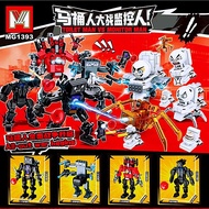 New Giant Armed Toilet Man VS Mutated Monitor Titan Computer Man Assembly Block Model เรียบเรียงโมเด