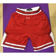 pockets available new NBA men’s Chicago Bulls CHICAGO just don big logo embroidery basketball shorts