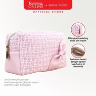 Sonia Miller Pouch 0325-8 Tweed Blue/Pink Makeup Pouch