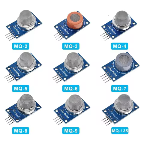 DIY MQ-2 MQ-3 MQ-4 MQ-5 MQ-6 MQ-7 MQ-8 MQ-9 MQ-135 Detection Smoke methane liquefied Gas Sensor Modu