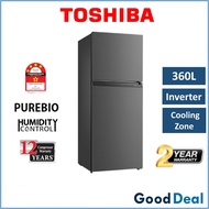 Toshiba RT412 360L 5 Star Inverter Fridge Refrigerator Peti Sejuk