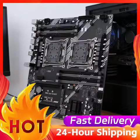 X99 Dual Motherboard 8 DDR4 Memory Slot Gaming Motherboard USB 3.0 USB 2.0 M.2 NVME SATA 3.0 Interfa