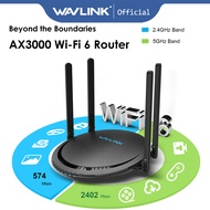 WAVLINK AX3000 Router Dual Band WiFi 6 Router 3000Mbps Wireless Internet Router Gigabit Wan 4 Lan