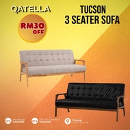 Qatella TUCSON 3 Seater Sofa / 1+2+3 Seater Sofa / Fabric Sofa / PU Sofa / 2 Seater Sofa / 3 Seater Sofa / Sofa Set 沙发