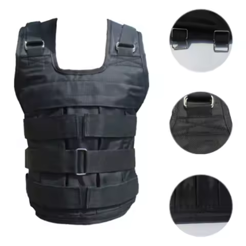 Vest Weight-bearing Vest Oxford Cloth Running Vest Adjustable Weight Jacket Weight Training Vest for
